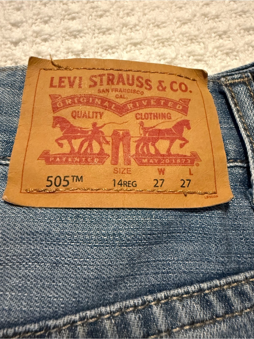 Levi’s 505 Boys Jeans Lot Size 14 | 27x27 & 29x29 Straight Leg - Picture 5 of 6